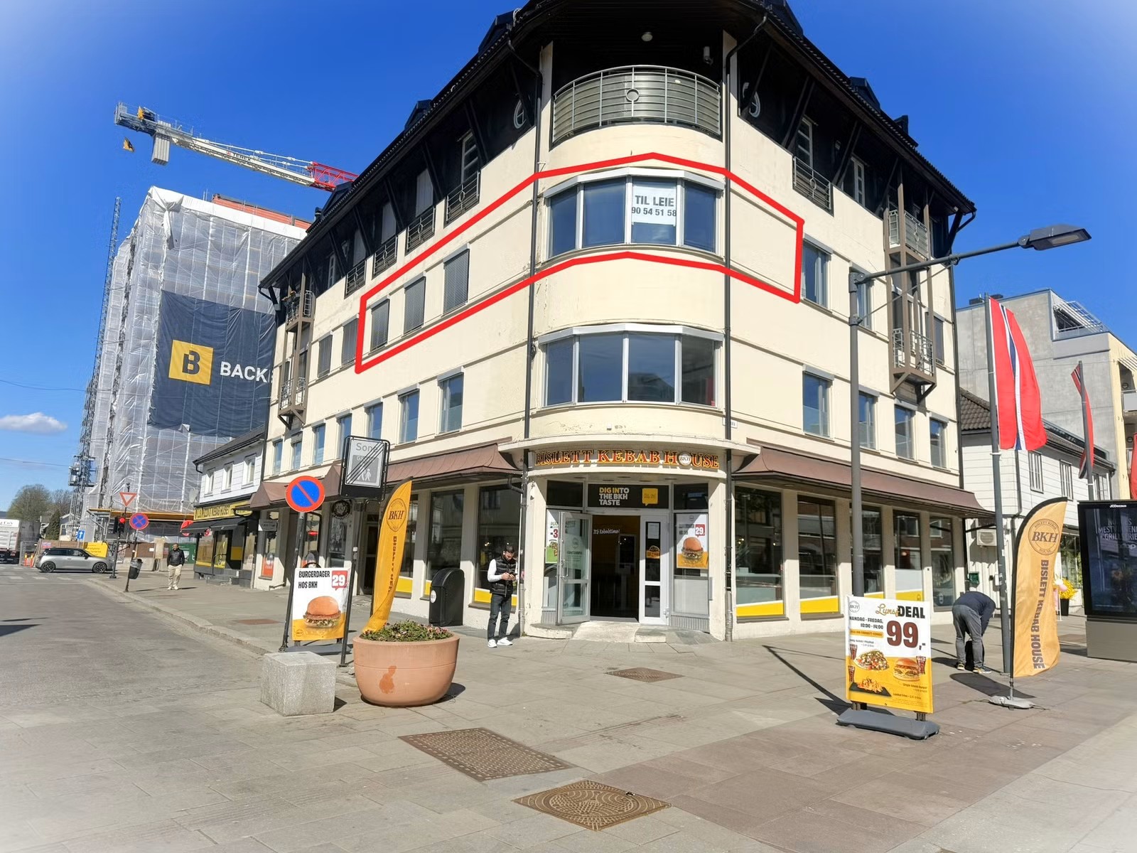 Lokal til leie ca 60 kvm BTA midt i Lillestrøm Torg